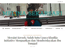 Tablet Screenshot of melinasekarsari.com